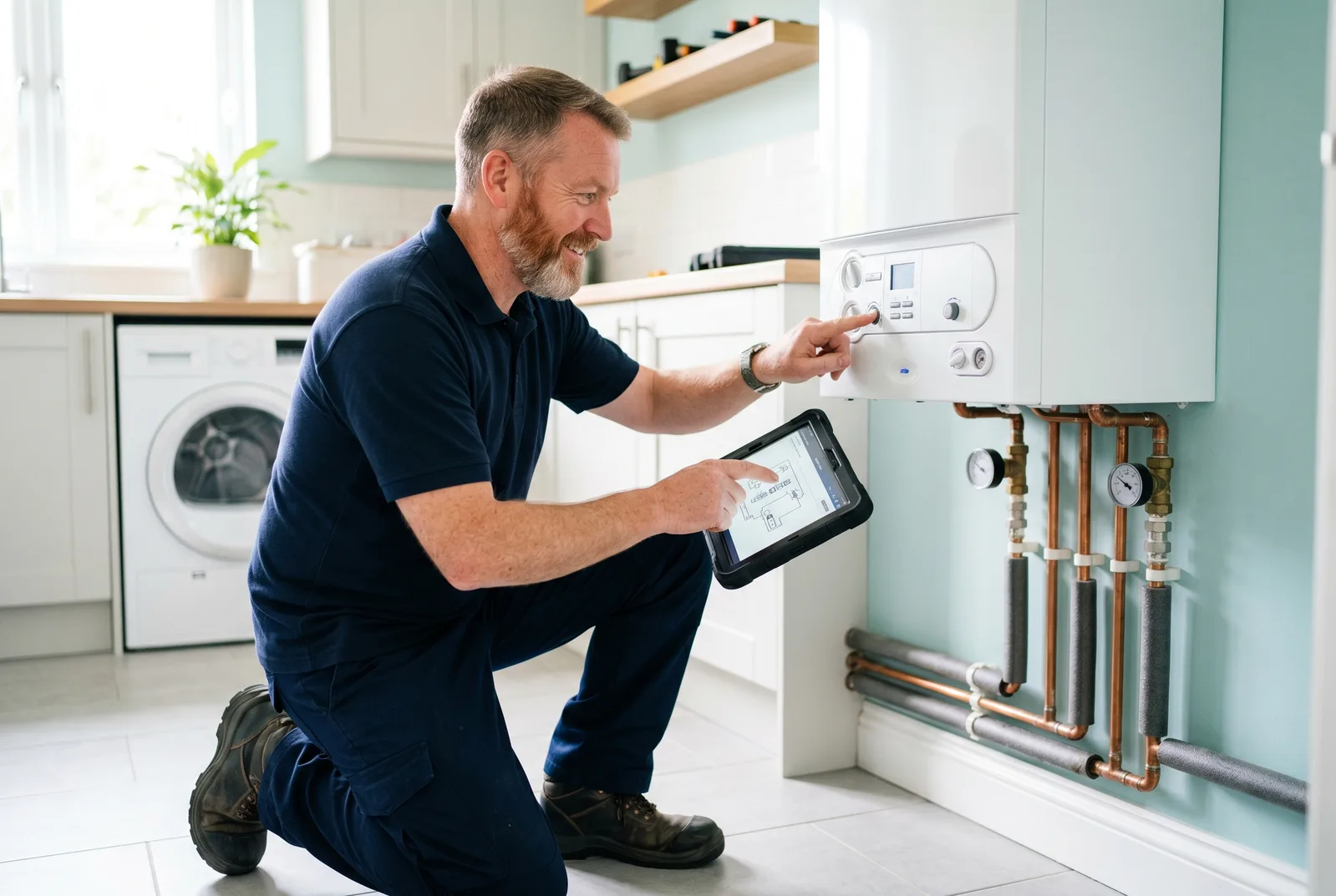 Tantallon plumber at work in North Berwick